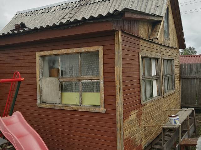 Подъем и покраска дома в СНТ "Рубеж"